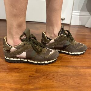 Authentic Valentino camouflage sneakers